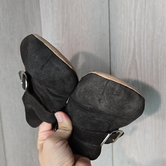 Papillio By Birkenstock Women Suede Heels Mary Jane Clog sz 38/7 - Picture 3 of 12